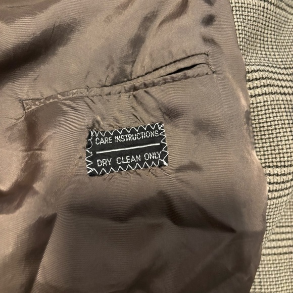 VTG Giorgio Armani Le Collezioni Blazer 42L Wool Blend Oversized Y2K Academia - Picture 9 of 10